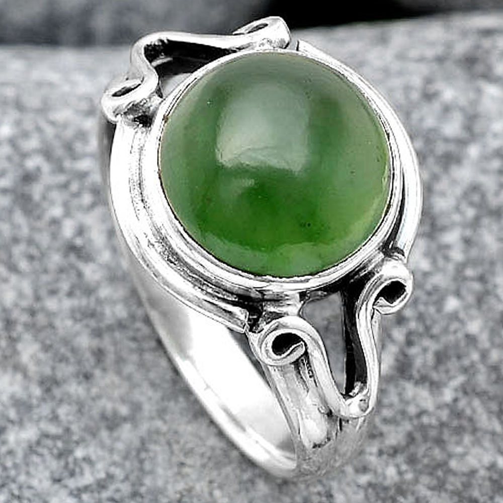 Nephrite Jade Ring size-6 SDR119771