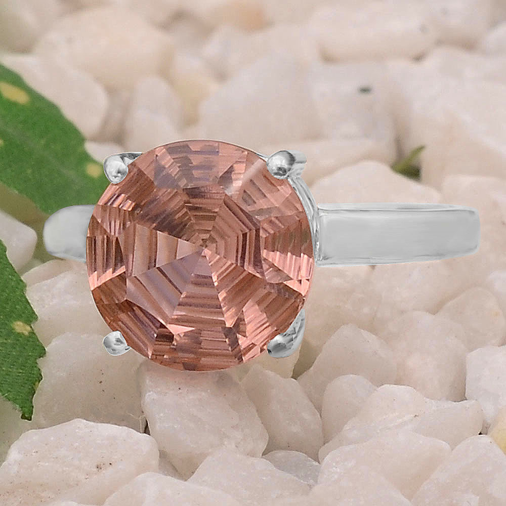 Pink Morganite Simulated Ring